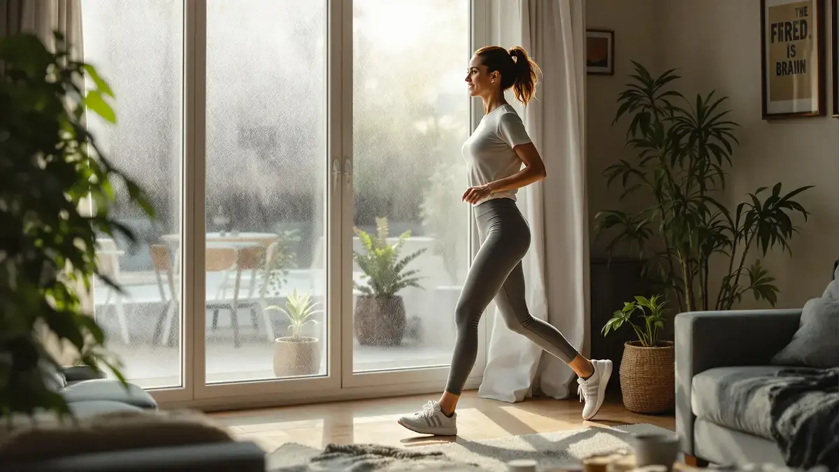 Rychlá chůze, fyzická aktivita dostupná doma, pomáhá bojovat proti lednové depresi
